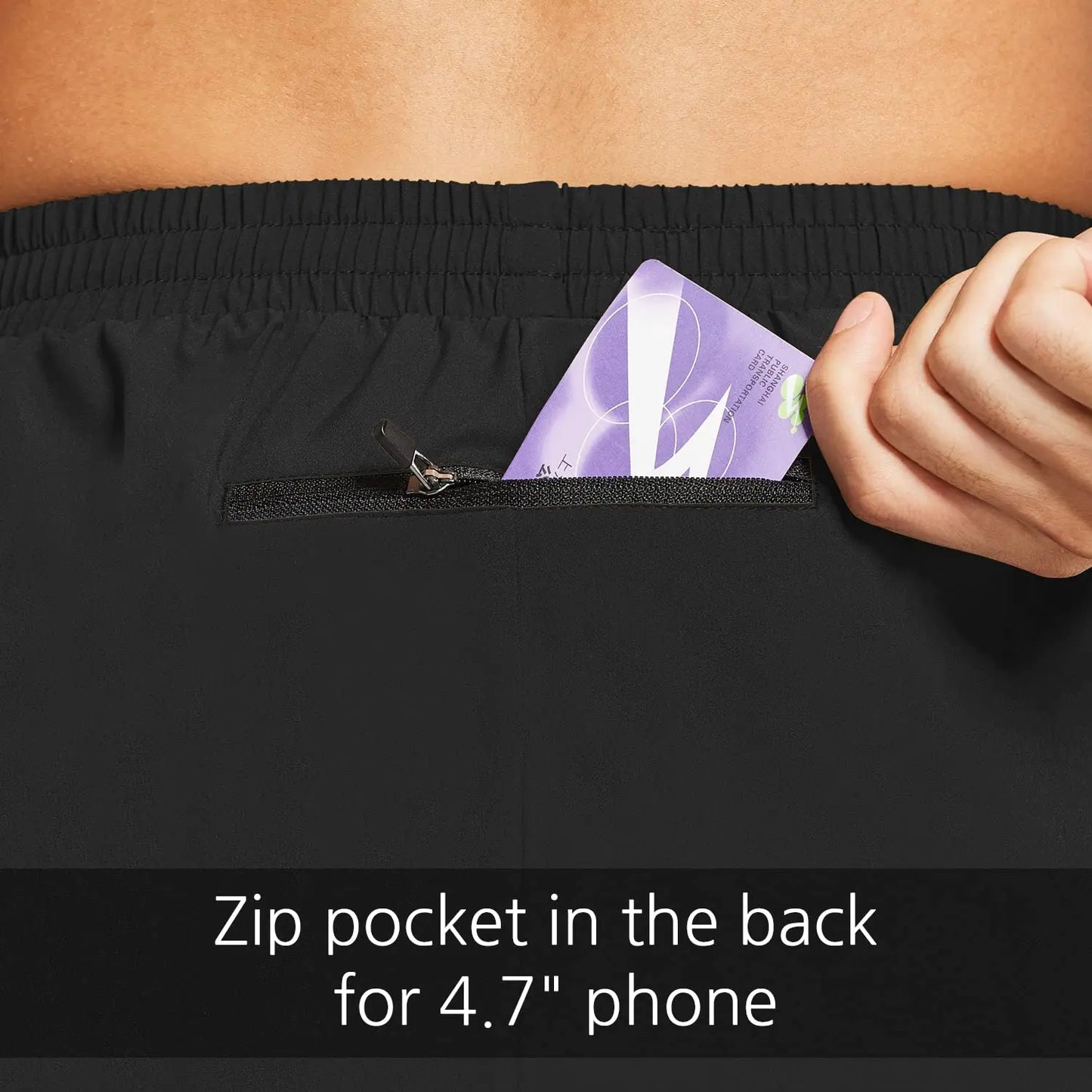 BALEAF Men's 5" Running Athletic Shorts Workout Lightweight Zipper Pocket Black Small